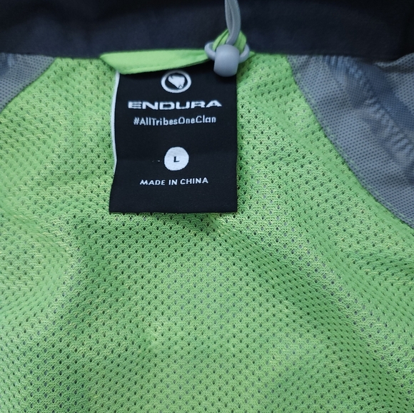 Endura Extract Jacket 2 Mens Size Large Hi Viz New Green Cycling - Picture 5 of 9